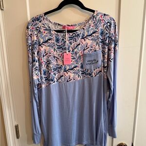 Simply Southern Tropical Print Shirt with Pocket